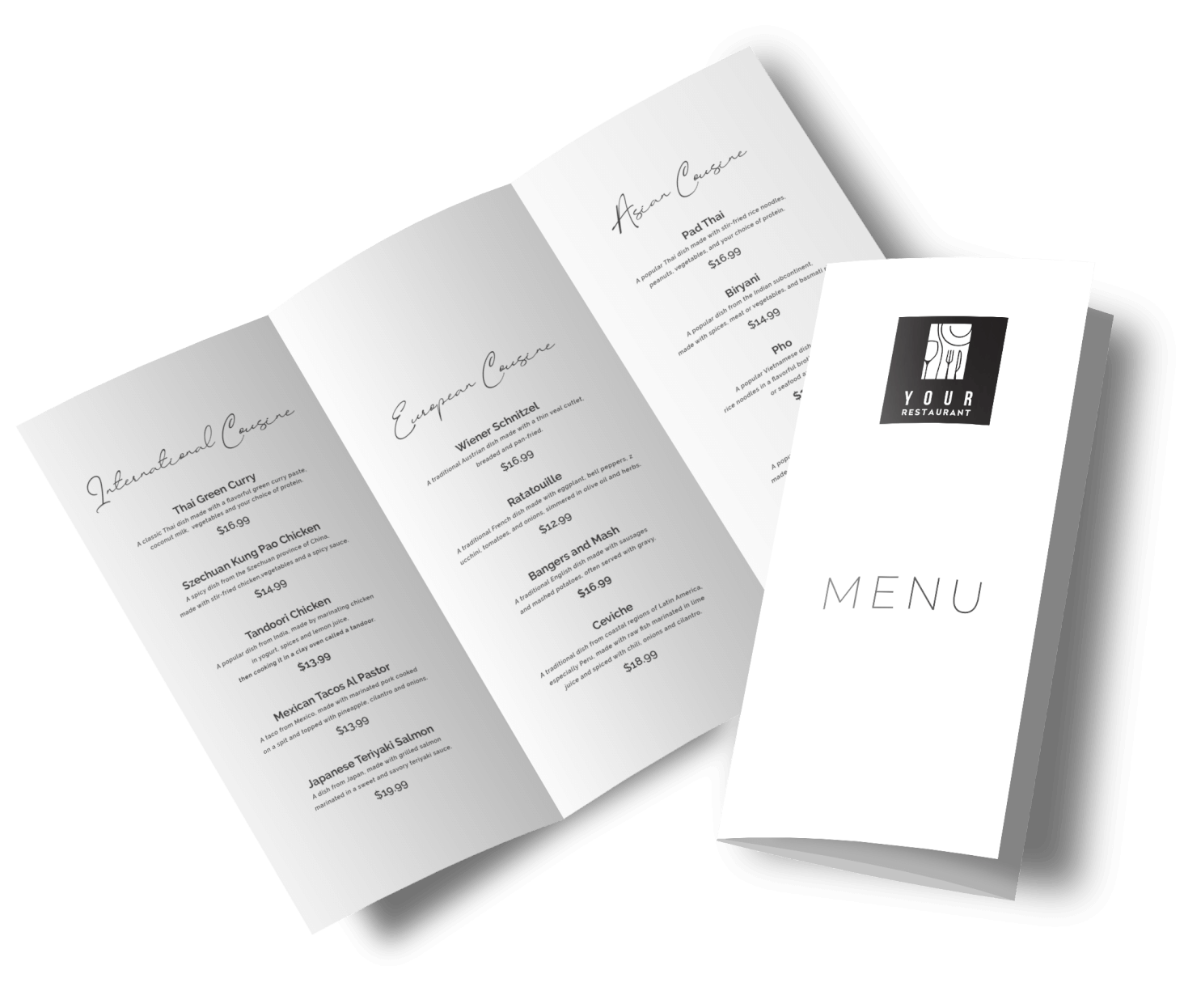 Divi.Expert Restaurant Landing page Menu